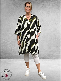 STUDIO Tuniek Elma Zwart/Wit/Groen